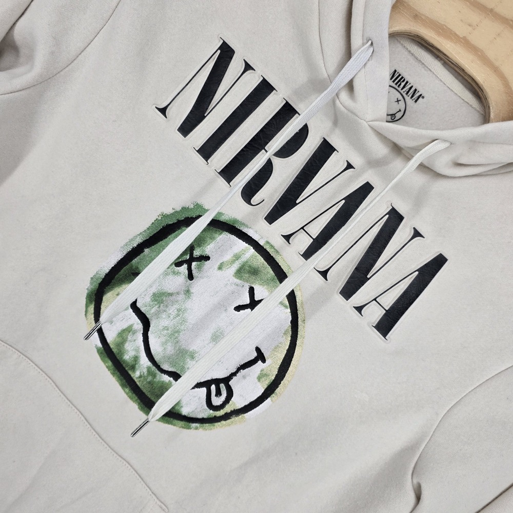 Nirvana Hoodie Men Med 3D Print Rock Band Grunge Sweatshirt Cobain Teen Spirit - Picture 3 of 8